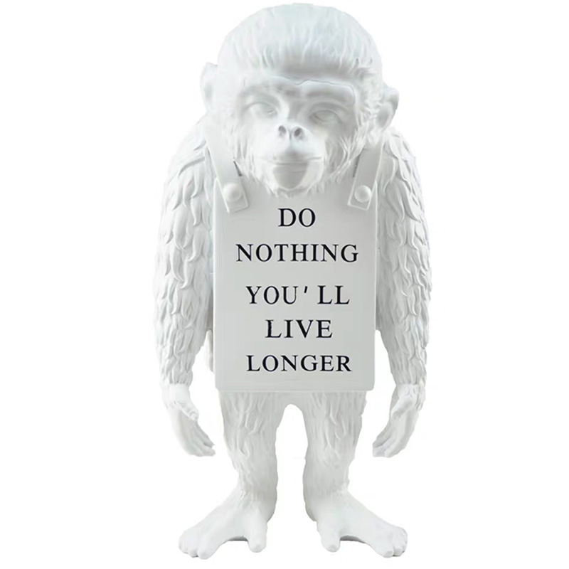 Статуэтка Banksy Lying Monkey White Белый Статуэтка Banksy Lying Monkey White Белый в Костроме | Loft Concept