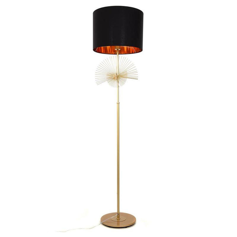 Торшер Genoveva Floor lamp black Черный Золотой Торшер Genoveva Floor lamp black Черный Золотой в Костроме | Loft Concept