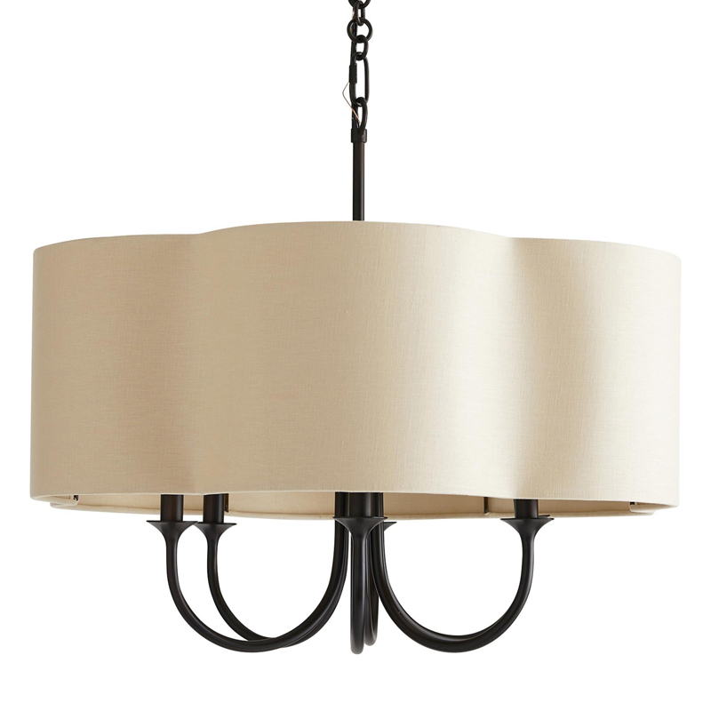 Люстра Vitorino Black Chandelier Бежевый Черный Люстра Vitorino Black Chandelier Бежевый Черный в Костроме | Loft Concept