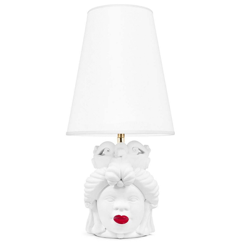Настольная лампа Table Lamp Moro Lady Small Lipstick White Белый Красный Настольная лампа Table Lamp Moro Lady Small Lipstick White Белый Красный в Костроме | Loft Concept