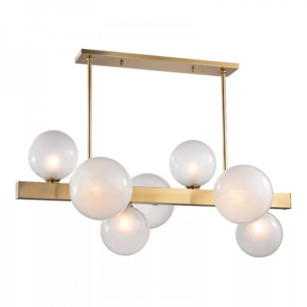 Люстра Hinsdale 8717-AGB Island Light Латунь Черный Люстра Hinsdale 8717-AGB Island Light Латунь Черный в Костроме | Loft Concept