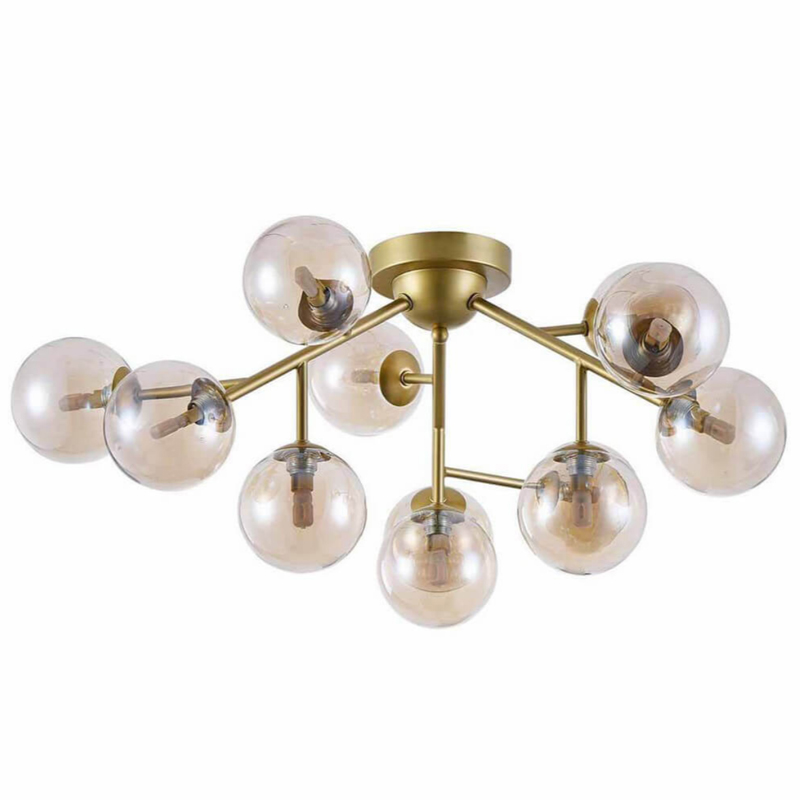 Потолочный Светильник Berries Chandelier Amber 60 матовое золото Янтарь (Amber) Потолочный Светильник Berries Chandelier Amber 60 матовое золото Янтарь (Amber) в Костроме | Loft Concept