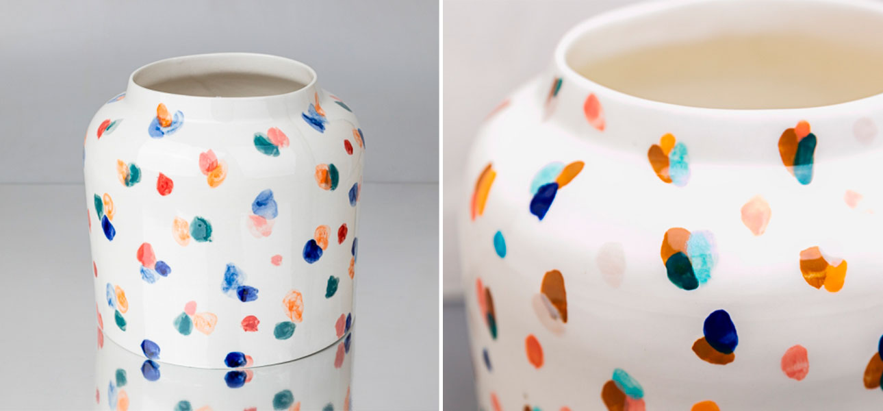 Ваза большой бочонок - фото