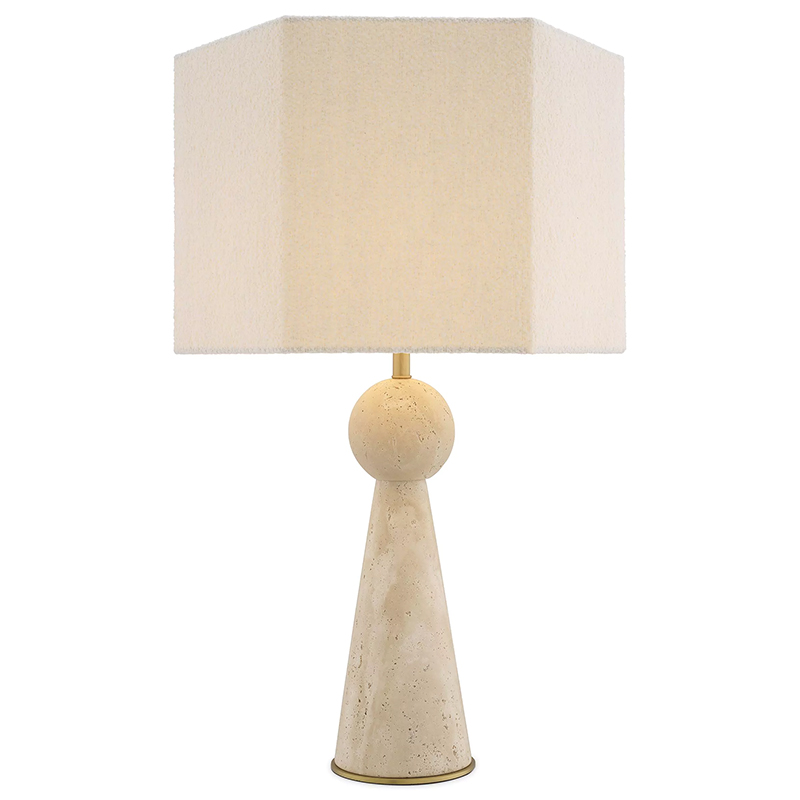 Настольная лампа Eichholtz Table Lamp Novak Белый Бежевый Настольная лампа Eichholtz Table Lamp Novak Белый Бежевый в Костроме | Loft Concept