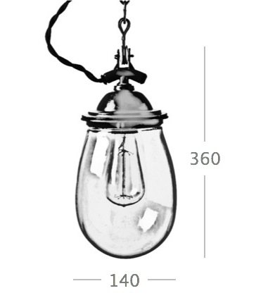 Подвесной светильник Glass Drop Retro Color Light Подвесной светильник Glass Drop Retro Color Light в Костроме