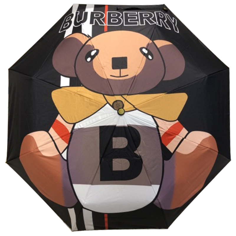 Зонт раскладной BURBERRY дизайн 008 Черный цвет Черный Коричневый Зонт раскладной BURBERRY дизайн 008 Черный цвет Черный Коричневый в Костроме | Loft Concept