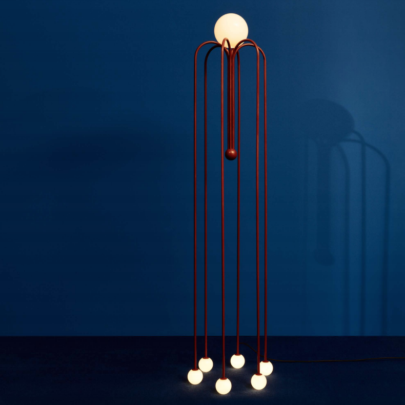 Торшер Michael Anastassiades Fontana Amorosa  Bellagio Красный Белый в Костроме | Loft Concept 