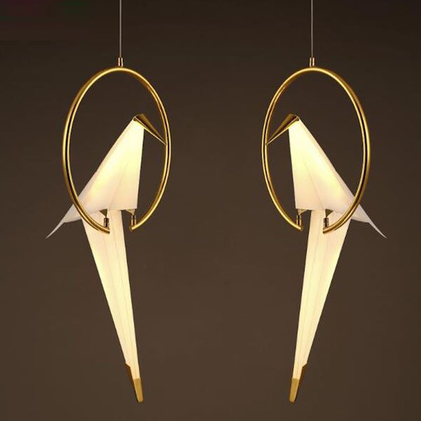 Подвесной светильник Origami Bird Pendant Бежево-серый Подвесной светильник Origami Bird Pendant Бежево-серый в Костроме | Loft Concept