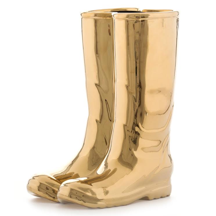 Подставка для зонтов и тростей Seletti Rainboots Gold Глянцевое золото Подставка для зонтов и тростей Seletti Rainboots Gold Глянцевое золото в Костроме | Loft Concept