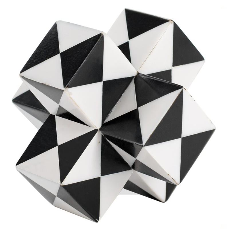 Статуэтка Geometric Figure black and white Черный Белый Статуэтка Geometric Figure black and white Черный Белый в Костроме | Loft Concept