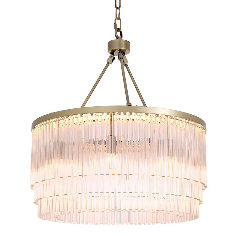 Люстра Eichholtz Hector S Brass Латунь Прозрачное Стекло Люстра Eichholtz Hector S Brass Латунь Прозрачное Стекло в Костроме | Loft Concept