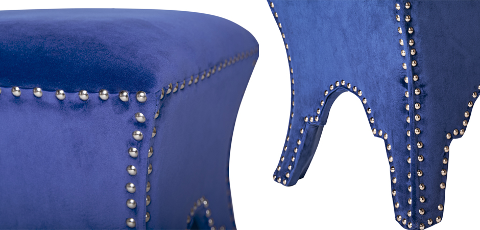 Пуф Pouf Blue Velor Пуф Pouf Blue Velor - Loft-Concept в Костроме