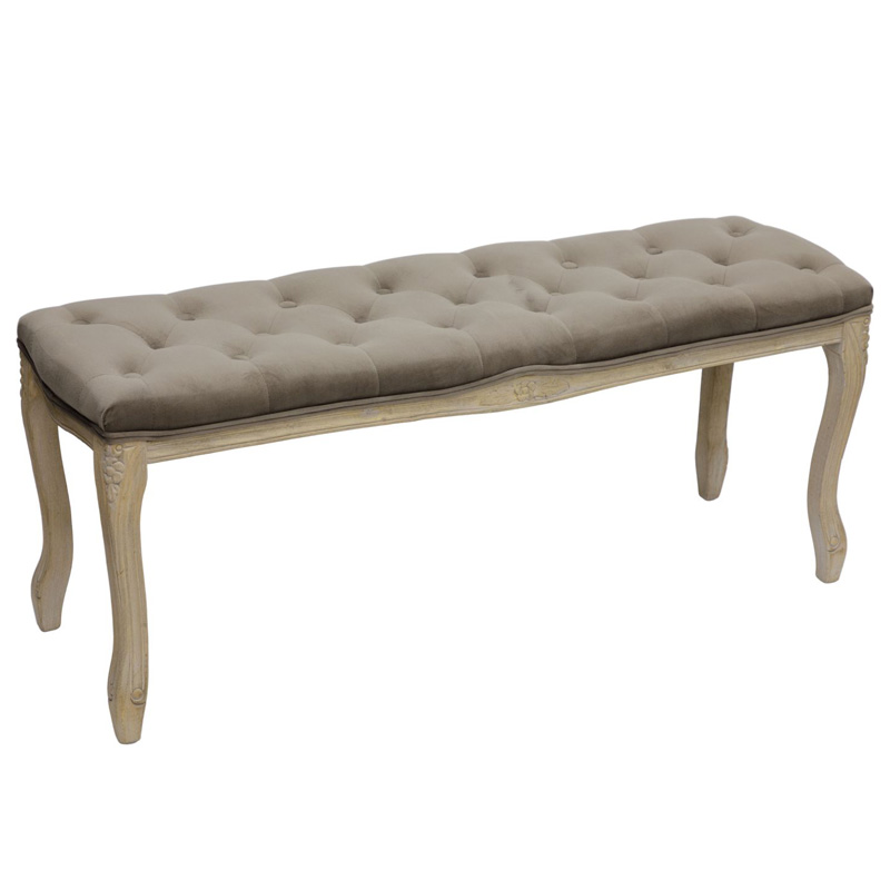 Банкетка French Provence Farmhouse Bench grey Бежево-серый Банкетка French Provence Farmhouse Bench grey Бежево-серый в Костроме | Loft Concept