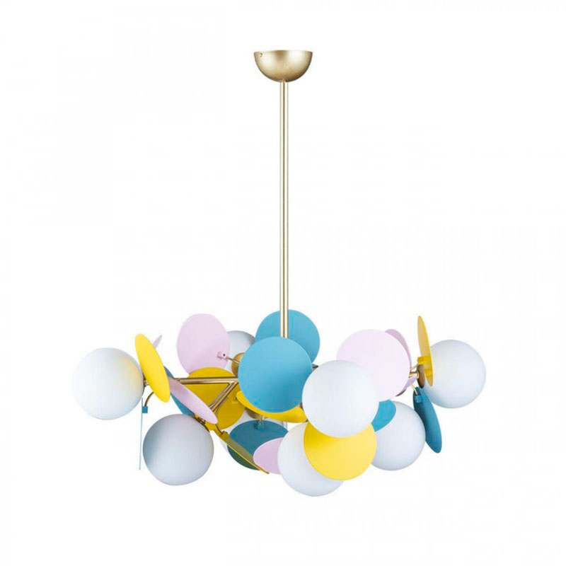 Люстра MATISSE Chandelier multicolor 8 ламп Мульти Золотой Люстра MATISSE Chandelier multicolor 8 ламп Мульти Золотой в Костроме | Loft Concept