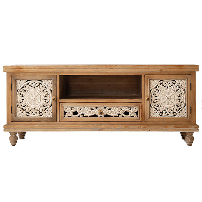 ТВ-тумба Gosselin Provence TV Stand Древесина Бежевый Белый ТВ-тумба Gosselin Provence TV Stand Древесина Бежевый Белый в Костроме | Loft Concept