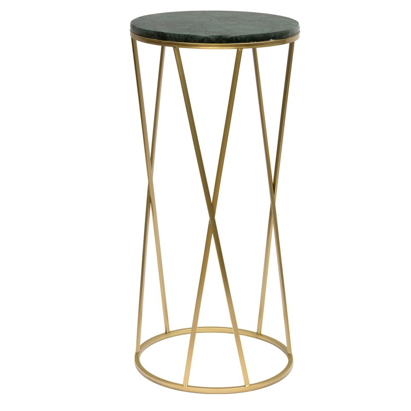 Подставка Geometry Stand Marble зеленый мрамор Малахит (зеленый) Золотой Подставка Geometry Stand Marble зеленый мрамор Малахит (зеленый) Золотой в Костроме | Loft Concept