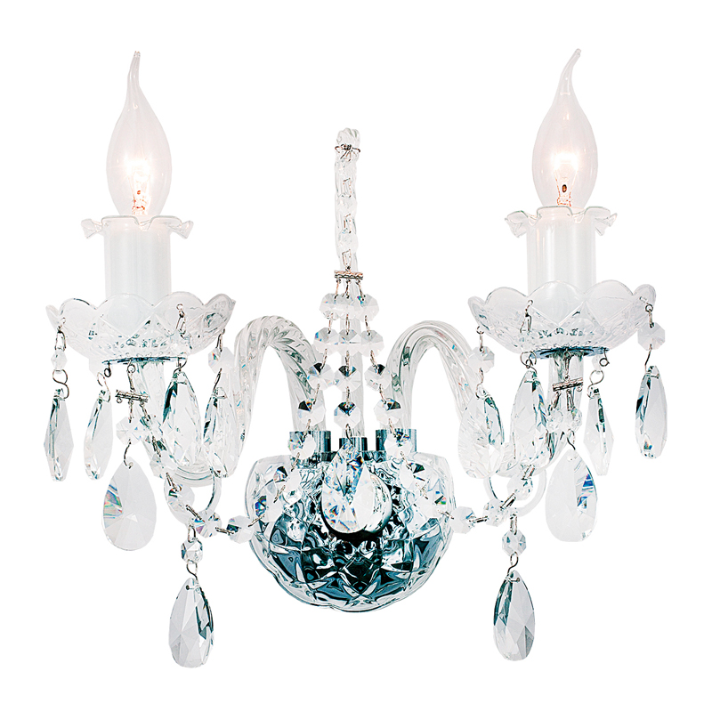 Бра Markel Sconce Хром Прозрачный Бра Markel Sconce Хром Прозрачный в Костроме | Loft Concept