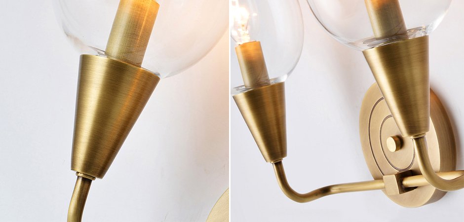 Бра VIOLA WALL Clear Lamp Double Бра VIOLA WALL Clear Lamp Double - Loft-Concept в Костроме