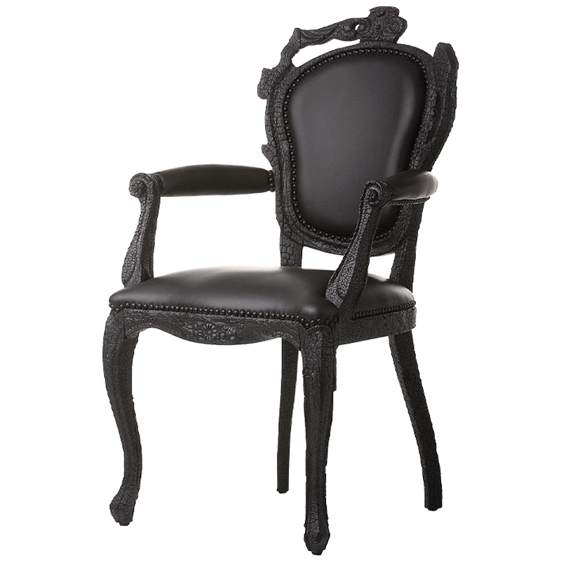 Дизайнерское Полукресло Moooi Smoke Dining Chair обугленный эффект Черный Дизайнерское Полукресло Moooi Smoke Dining Chair обугленный эффект Черный в Костроме | Loft Concept