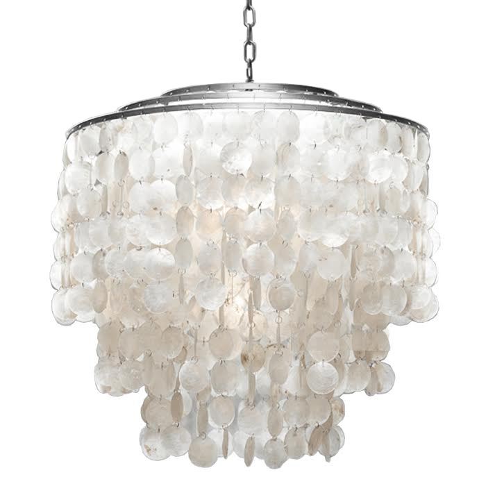 Люстра SHELL Chandelier 65 Серебро Белый Серебряный Люстра SHELL Chandelier 65 Серебро Белый Серебряный в Костроме | Loft Concept