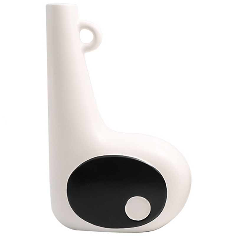 Ваза Molecule Collection Mikio Vase Белый Черный Ваза Molecule Collection Mikio Vase Белый Черный в Костроме | Loft Concept