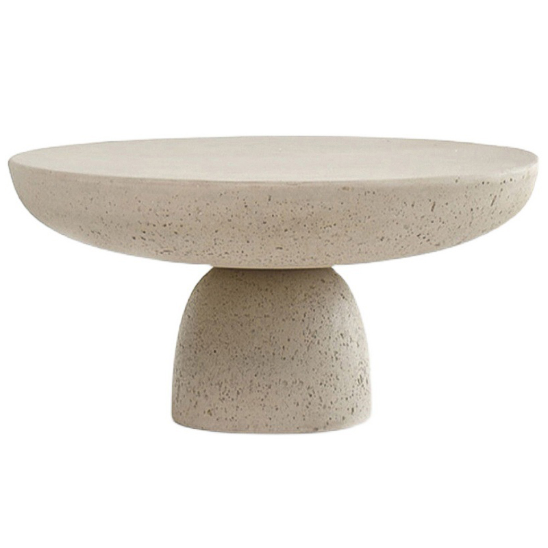 Кофейный стол Tori Travertine Stand Coffee Table Бежевый Кофейный стол Tori Travertine Stand Coffee Table Бежевый в Костроме | Loft Concept