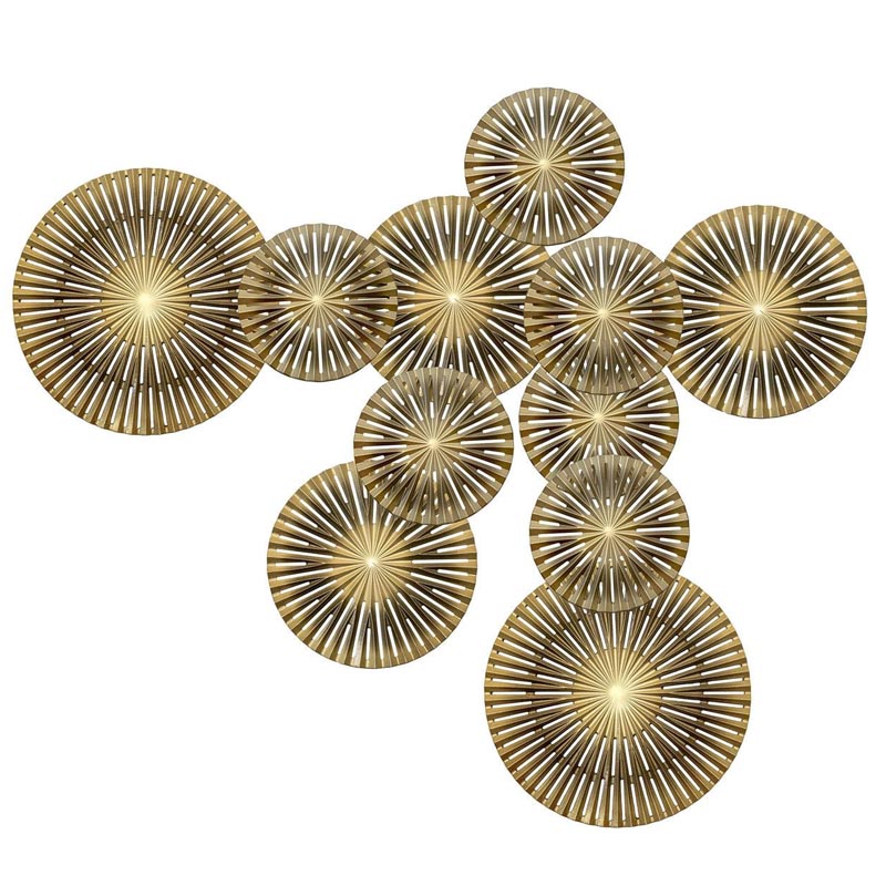 Арт-объект Apollo Brown and Gold Wall Plaque Disc gap 11 Золотой Коричневый Арт-объект Apollo Brown and Gold Wall Plaque Disc gap 11 Золотой Коричневый в Костроме | Loft Concept