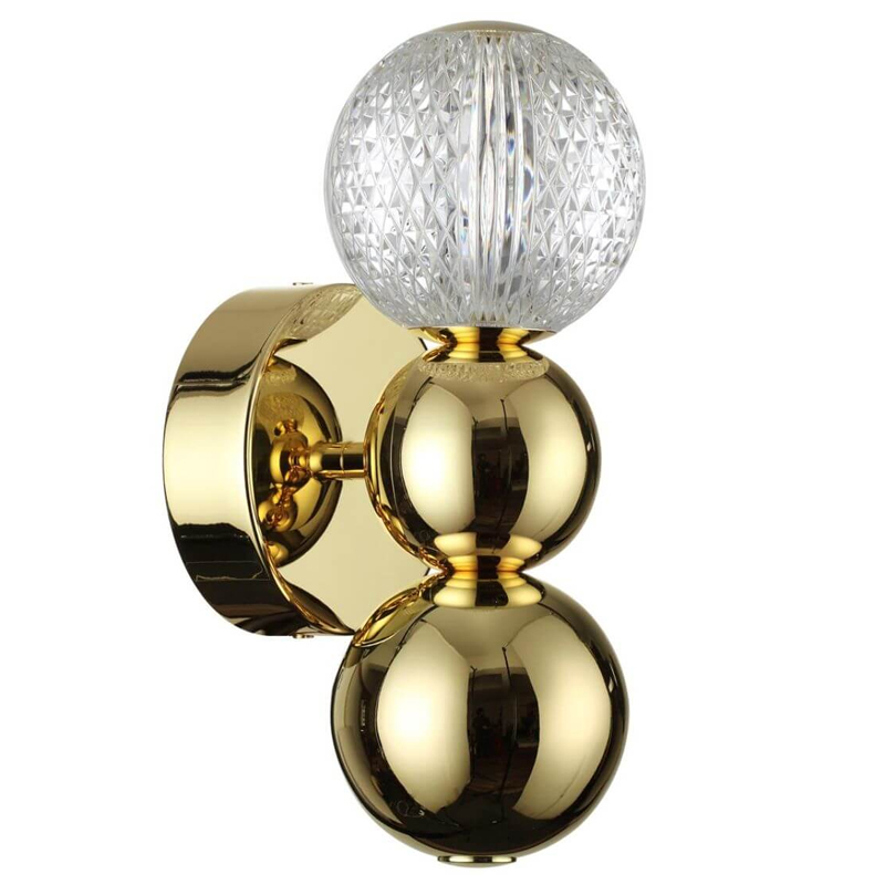 Светодиодное бра Crystal Globule Small Золото Золотой Прозрачный Светодиодное бра Crystal Globule Small Золото Золотой Прозрачный в Костроме | Loft Concept