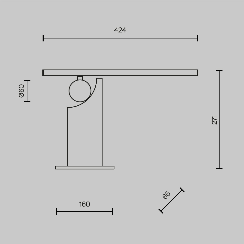 Настольный светильник Monumento 3000К 9Вт в Костроме