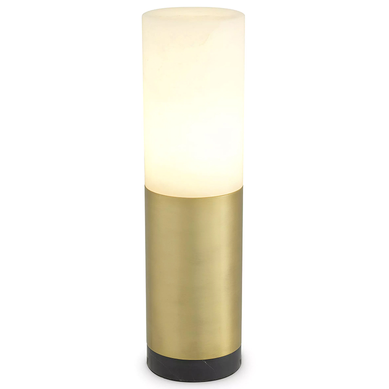 Настольная лампа Eichholtz Table Lamp McLean 11 cm Черный Мрамор Nero Латунь Бежевый Настольная лампа Eichholtz Table Lamp McLean 11 cm Черный Мрамор Nero Латунь Бежевый в Костроме | Loft Concept
