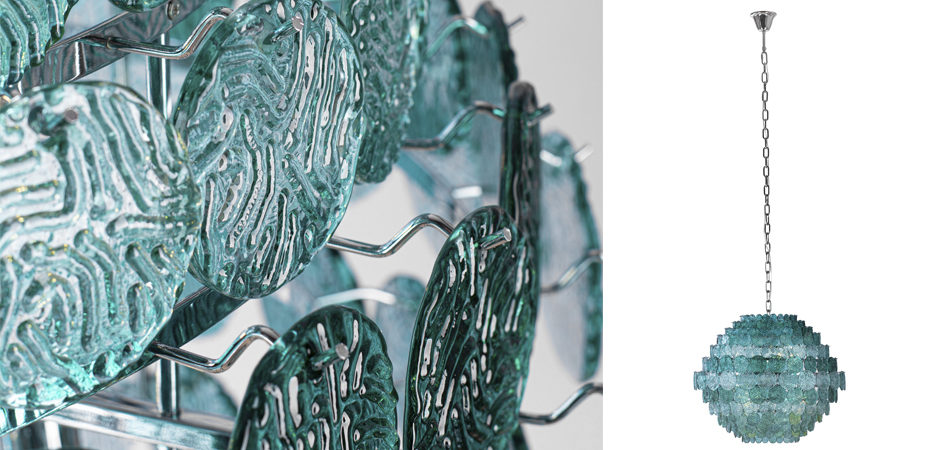 Люстра зеленое стекло Lighting Braithwell Chandelier Люстра зеленое стекло Lighting Braithwell Chandelier - Loft-Concept в Костроме