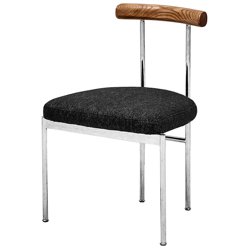 Стул Ferchar Loft Stool Черный Коричневый Хром Стул Ferchar Loft Stool Черный Коричневый Хром в Костроме | Loft Concept