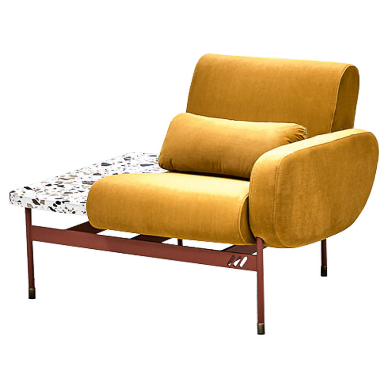 Кресло Mustard and Terrazzo Chair Горчичный Мульти Кресло Mustard and Terrazzo Chair Горчичный Мульти в Костроме | Loft Concept