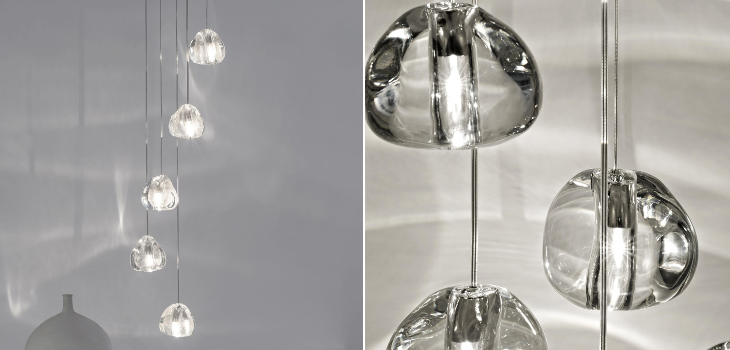 Подвесной светильник Mizu 1 Suspension Lamp Silver - фото