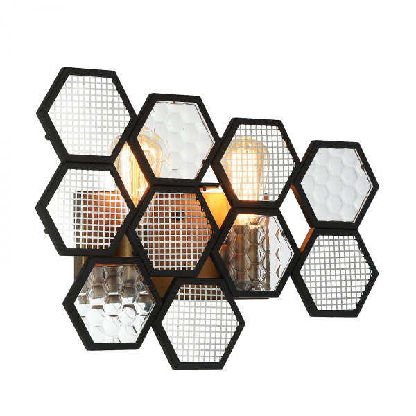 Бра MetalComb Bra Черный Бронза Бра MetalComb Bra Черный Бронза в Костроме | Loft Concept