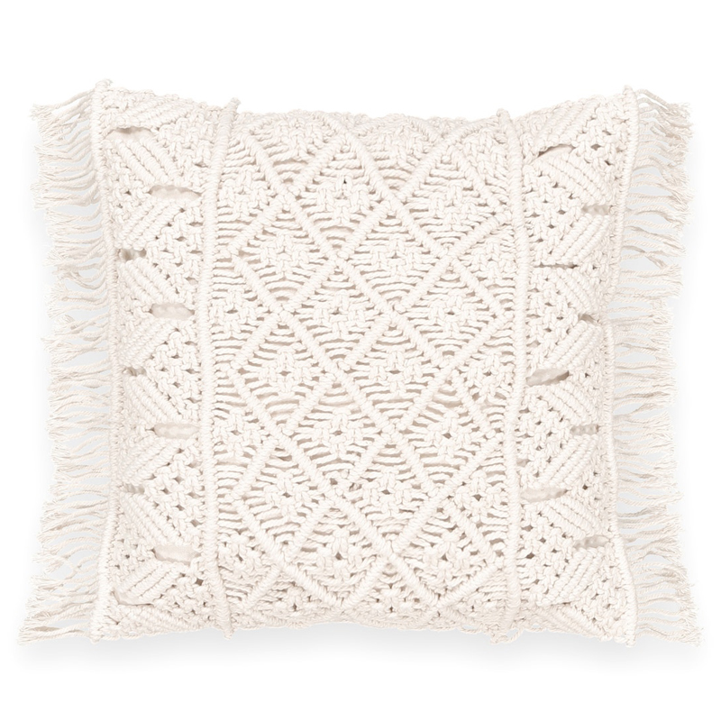 Подушка Macrame Молочный Подушка Macrame Молочный в Костроме | Loft Concept