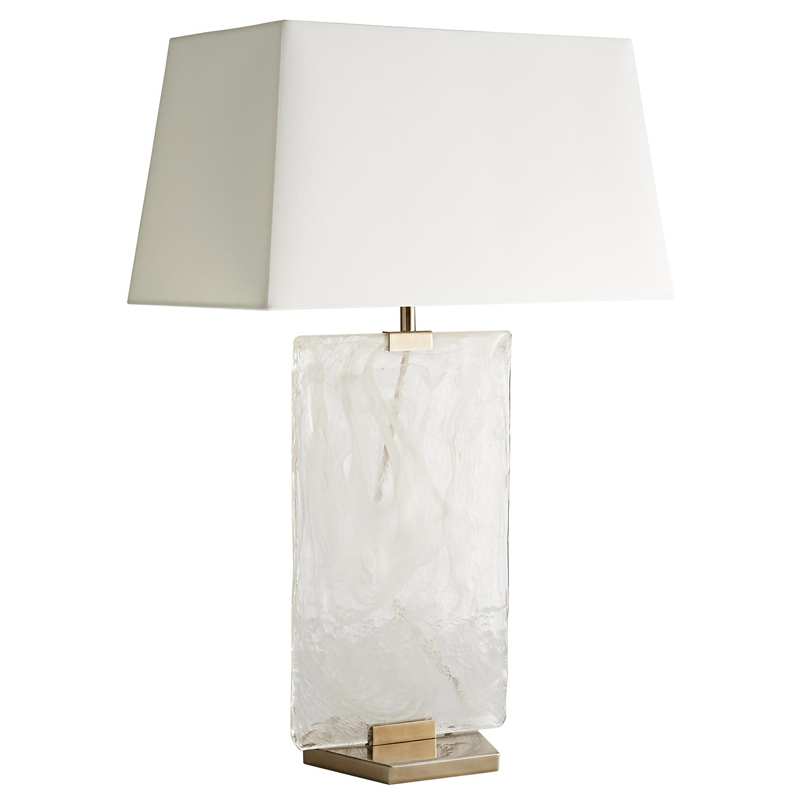 Дизайнерская настольная лампа MADDOX LAMP Белый Коричневый Дизайнерская настольная лампа MADDOX LAMP Белый Коричневый в Костроме | Loft Concept