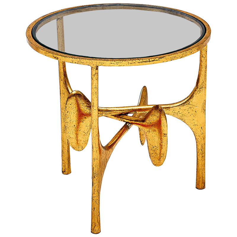 Приставной стол Vega Side Table Винтажное Светлое Золото Прозрачный Приставной стол Vega Side Table Винтажное Светлое Золото Прозрачный в Костроме | Loft Concept