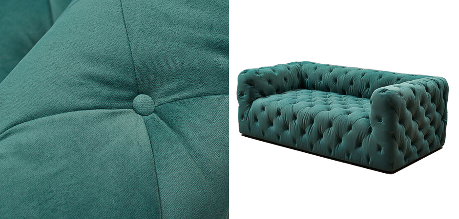 Диван Soho tufted green velor Диван Soho tufted green velor - Loft-Concept в Костроме