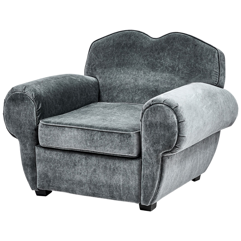 Кресло Braganza Chair Gray Серый Кресло Braganza Chair Gray Серый в Костроме | Loft Concept