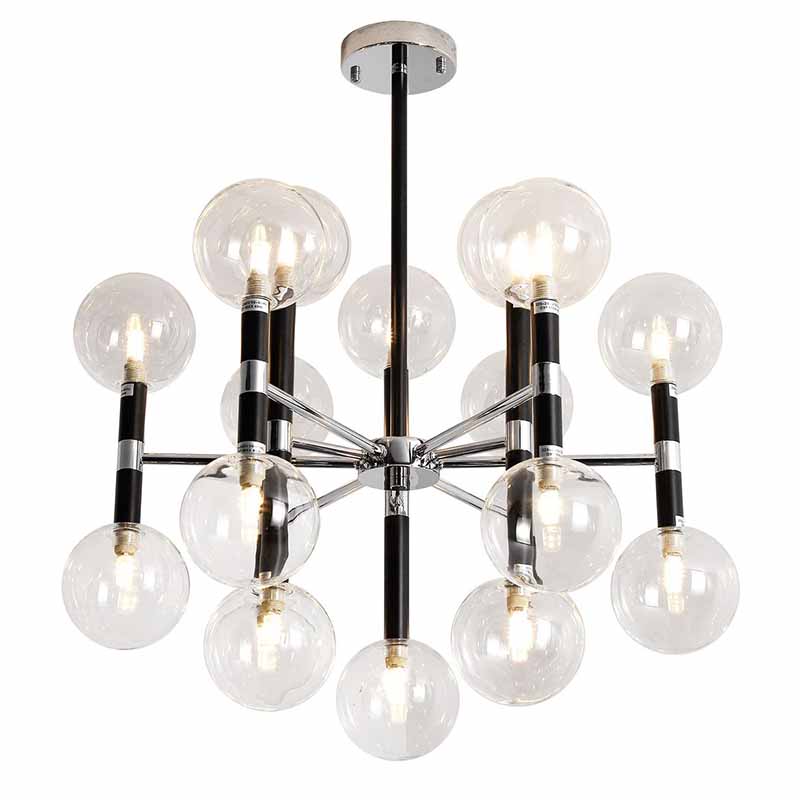 Люстра Danitza Chandelier Chrome Черный Хром Люстра Danitza Chandelier Chrome Черный Хром в Костроме | Loft Concept