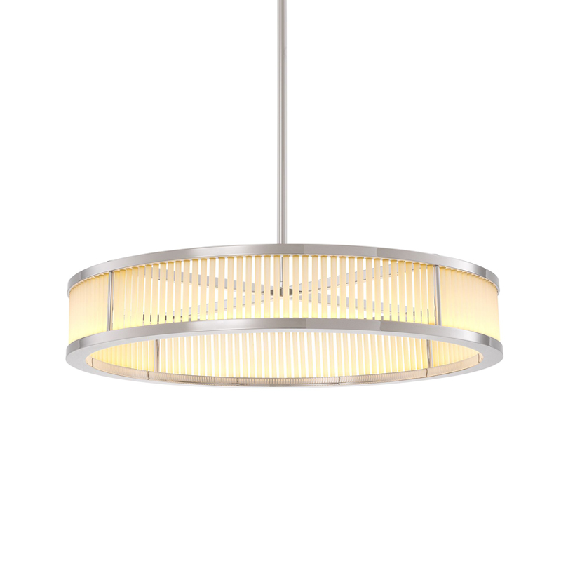 Люстра Eichholtz Chandelier Thibaud S Nickel Никель Белое матовое стекло Люстра Eichholtz Chandelier Thibaud S Nickel Никель Белое матовое стекло в Костроме | Loft Concept