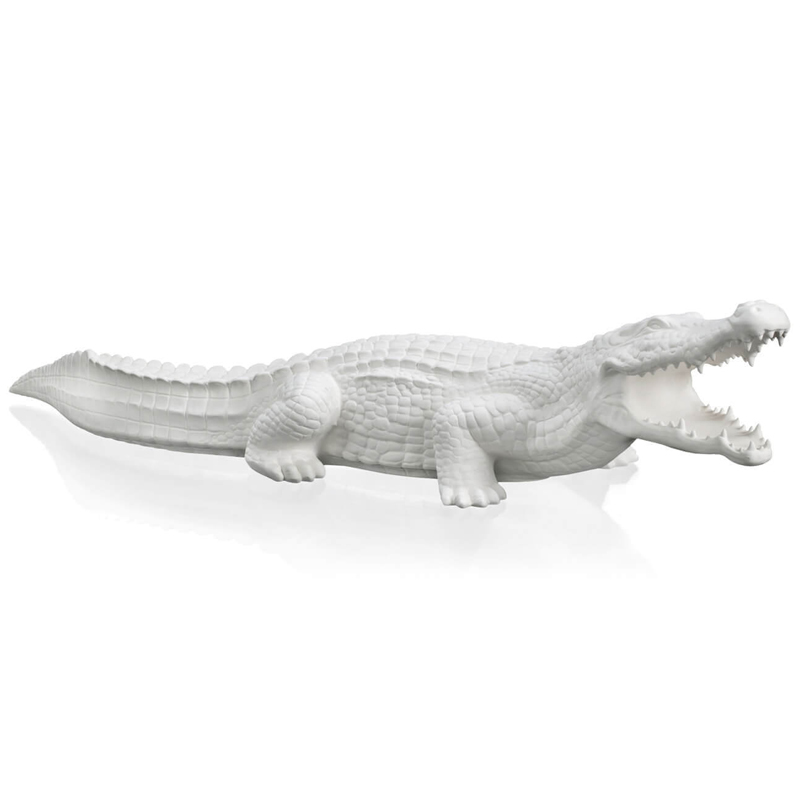 Статуэтка CROCODILE BISC. Белый Статуэтка CROCODILE BISC. Белый в Костроме | Loft Concept