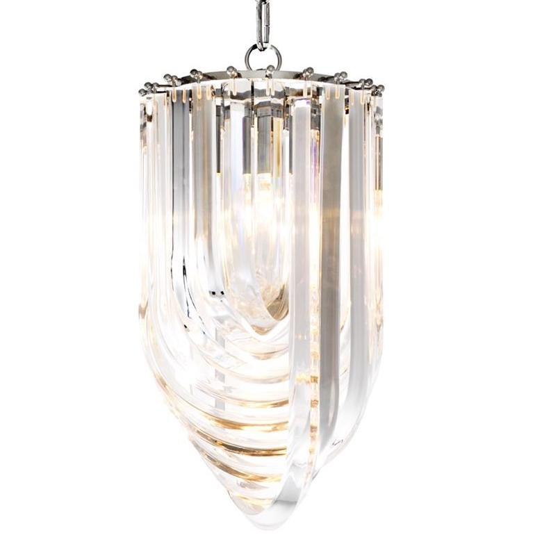 Люстра Chandelier Murano Clear 25 Прозрачный (Transparent) Никель Люстра Chandelier Murano Clear 25 Прозрачный (Transparent) Никель в Костроме | Loft Concept