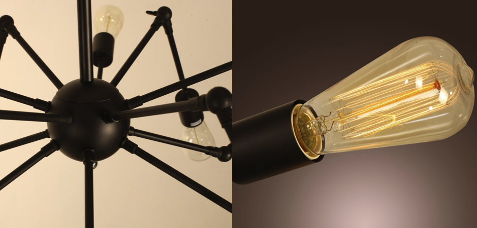 Люстра Loft Industrial Sputnik Chandelier Spider Люстра Loft Industrial Sputnik Chandelier Spider - Loft-Concept в Костроме