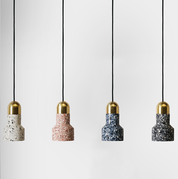 Подвесной светильник Terrazzo Light Белый Розовый пастельный Синий Графитовый Золотой Подвесной светильник Terrazzo Light Белый Розовый пастельный Синий Графитовый Золотой в Костроме | Loft Concept