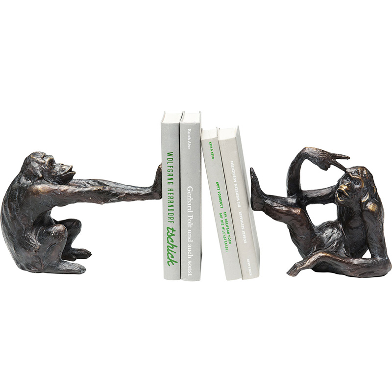 Держатель для книг Funny Monkeys Черный Держатель для книг Funny Monkeys Черный в Костроме | Loft Concept