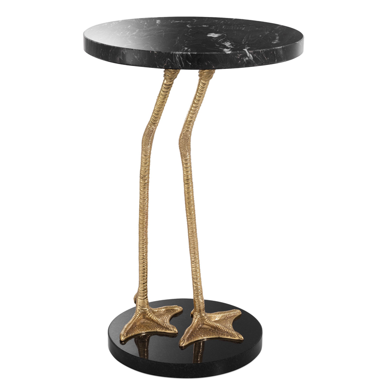 Приставной стол Eichholtz Side Table Lagoon Латунь Черный Мрамор Nero Черный Приставной стол Eichholtz Side Table Lagoon Латунь Черный Мрамор Nero Черный в Костроме | Loft Concept