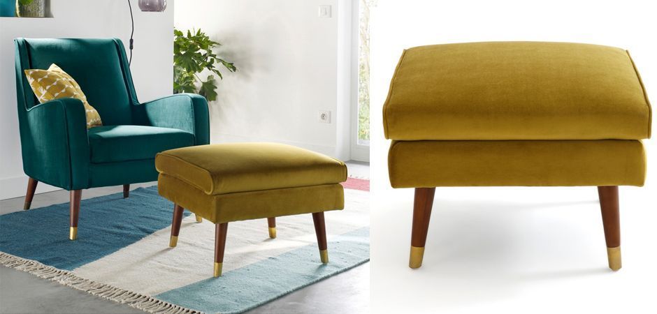 Пуф Classic Furniture горчичный Пуф Classic Furniture горчичный - Loft-Concept в Костроме