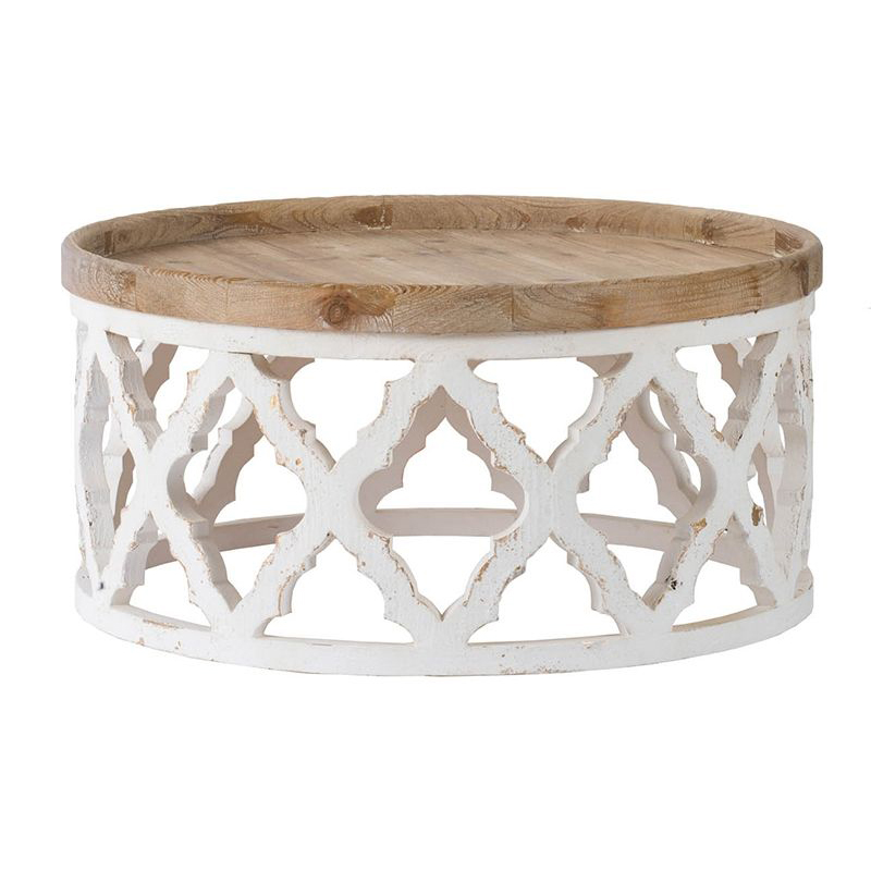 Приставной стол низкий Panfilu Wooden Side Table Белый Приставной стол низкий Panfilu Wooden Side Table Белый в Костроме | Loft Concept